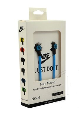 Навушники вакуумні Nike motion NK-96 blue (клас А)