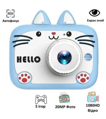 Дитяча фотокамера X900 Cat, blue