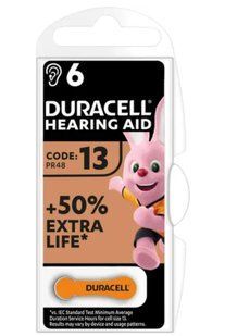 Батарейки повітряно-цинкові Duracell ZA 13 / 6 BL (AG 5/PR48)