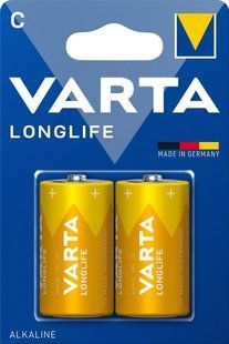 Батарейки Varta LongLife LR14, C (2/24) BL