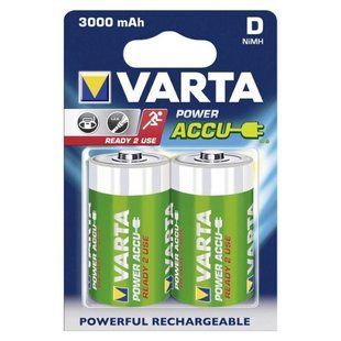 Акумулятор Varta Rech. Accu R20, D, 3000mAh, 2/20 Ni-MH (Ready 2 USE)