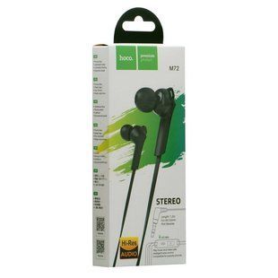 Гарнітура з мікрофоном вакуумна HOCO M72 Admire з кутовим mini 3.5 Jack, black