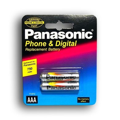 Акумулятор Panasonic Ni-MH R03 750mAh /2bl