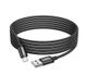 Кабель microUSB HOCO X91 Radiance charging cable, 2.4A, 3m., black 10010137 фото 2