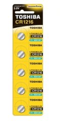 Батарейки літієві Toshiba CR 1216 / 5 BL