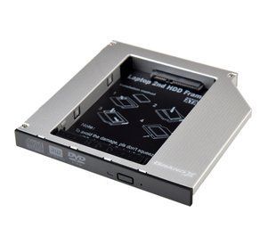 Адаптер HDD 2.5`` 12.7mm. у відсік приводу ноутбуку SATA/mSATA (HDC-25), корпус aluminum (05378)