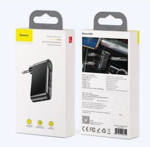 Адаптер Bluetooth Baseus Audio Wireless BSBA-02, AUX Wireless Audio Reseiver. MXQY010001 (black)