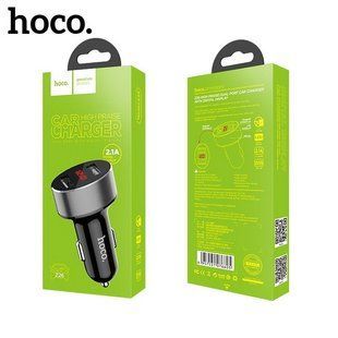 АЗП HOCO Z26, LED display, (2xUSB, 2.1A) black