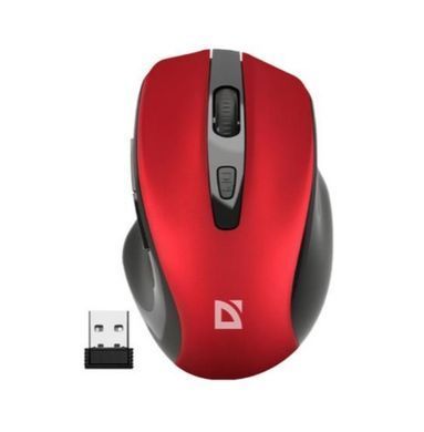 Миша бездротова Defender MB-053 Prime 6D 800-1600dpi Wireless Silent Red