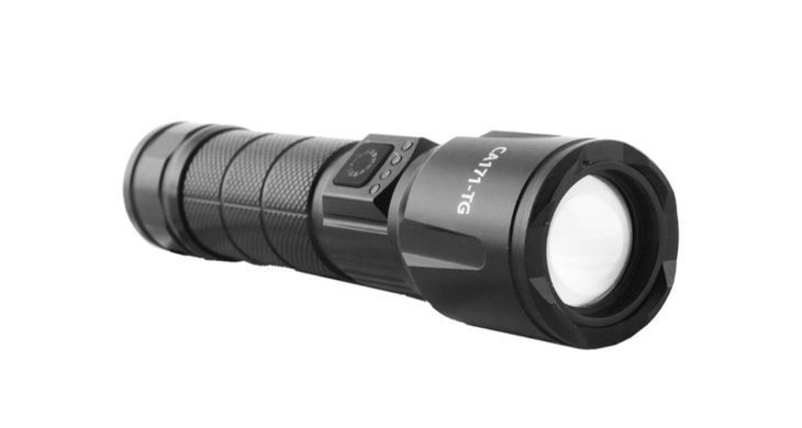 Ліхтар ручний CA171-PM10-TG, zoom, 1 режим, індик. ЗП Type-C 1x18650/3xAAA