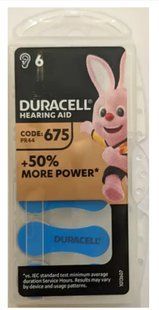 Батарейки повітряно-цинкові Duracell ZA 675 / 6 BL (AG 13/PR44)