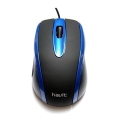 Миша дротова HAVIT HV-MS753 USB black/blue