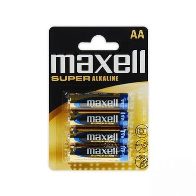 Батарейки Maxell Super Alkaline LR6, AA (4/48) BL