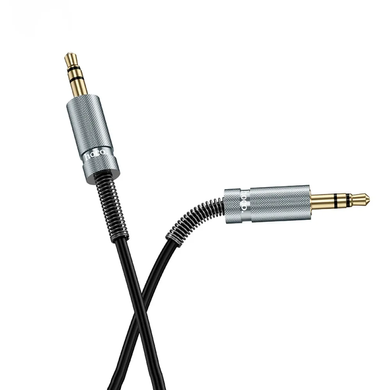 Кабель AUX - AUX HOCO UPA31 Cindy spring audio, 2pin., 1m. Black
