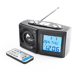Годинник на стіл BST-786, радіо FM, USB, SD + пульт