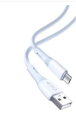 Кабель microUSB XO NB225 Silicone Two-Color, 2.4A, 1m., blue
