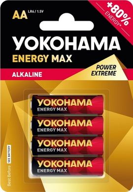 Батарейки Yokohama Energy Max LR6, AA (4/40/200) BL