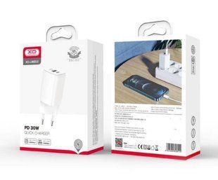 МЗП XO L96 (1xUSB, 1xType-C, 3A, 30W, QC3.0) white
