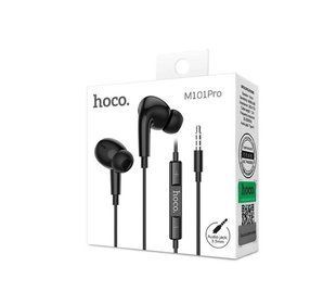 Гарнітура з мікрофоном вакуумна HOCO M101 Pro Crystal sound wire-controlled, black