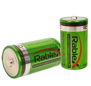 Батарейки Rablex Alkaline LR20, D (2/24/120)