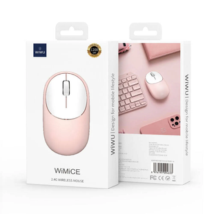 Миша бездротова WiWU WM107 вбудований акумулятор (2.4GHz), pink