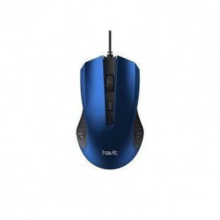 Миша дротова HAVIT HV-MS752 USB, black-blue