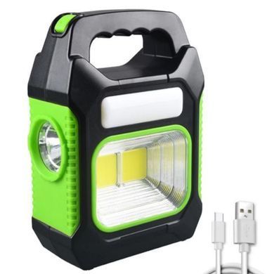 Ліхтар кемпінговий JY-978B LED+2COB, Power Bank, Li-ion акумулятор, сонячна панель, ЗП microUSB